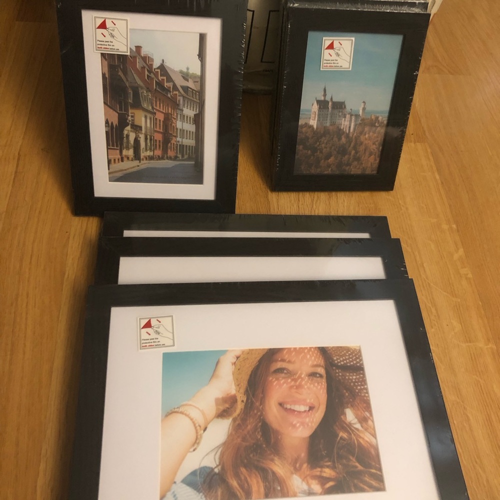 Black Photo Frame Set - Classic Black Home Accent Frames